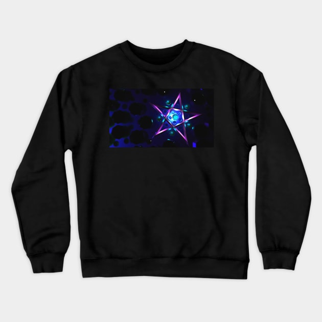 Purple Pentagram Crewneck Sweatshirt by occultfx